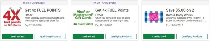 4x fuel points digital coupons at Kroger