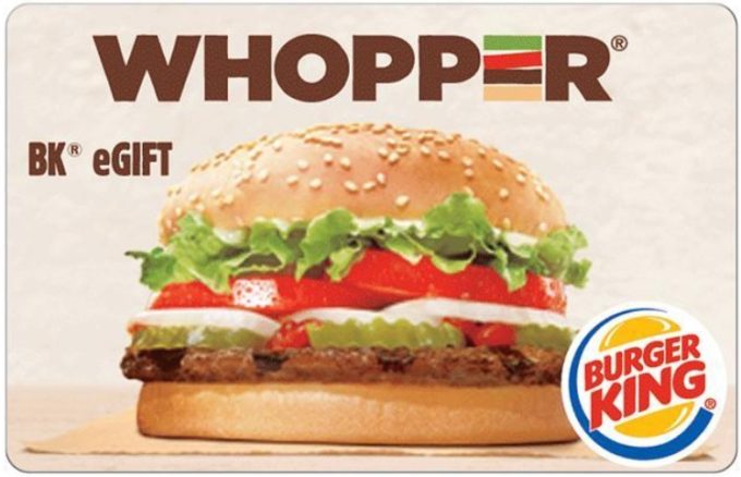 Burger King Gift Card