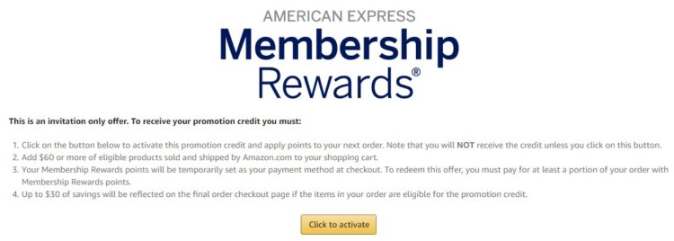 Amazon American Express Membership Rewards