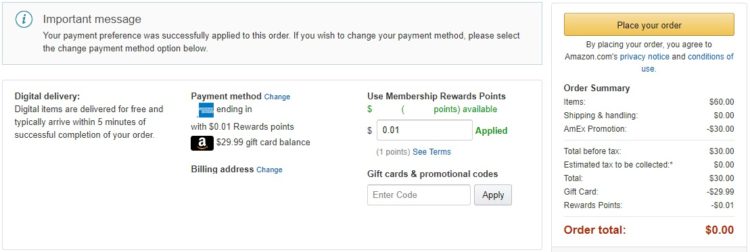 Amazon American Express Membership Rewards After Changing