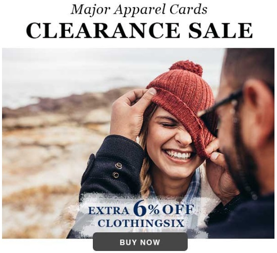 CardCash 6% Off Clothing Gift Cards