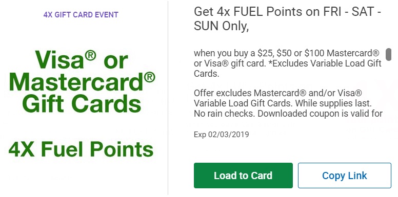 Expired Kroger Earn 4x Fuel Points On Visa Mastercard Gift Cards 2 1 19 2 3 19 Gc Galore - roblox gift card codes 2019 feb