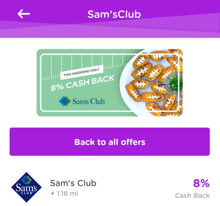 Sam's Club 8% Dosh