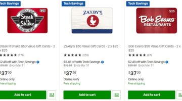 Sam's Club 25% Off Select Gift Cards