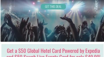 Swych Global Hotel Card Live Events Card