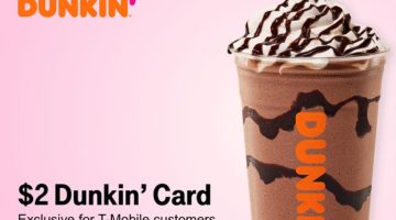 T-Mobile Tuesdays $2 Dunkin' Donuts Gift Card 02.19.19
