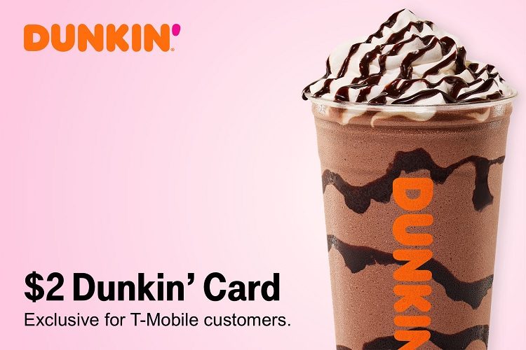 T-Mobile Tuesdays $2 Dunkin' Donuts Gift Card 02.19.19