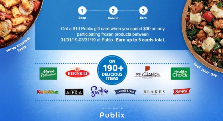 $10 Publix Gift Card $30 Frozen Food