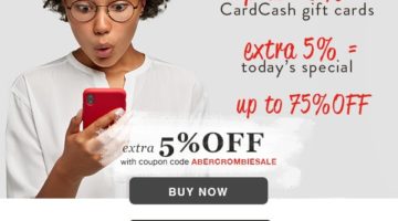CardCash ABERCROMBIESALE Extra 5% Off