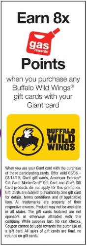 Giant Buffalo WIld Wings