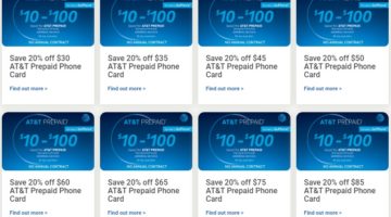 Kroger 20% Off Prepaid Phone Gift Cards