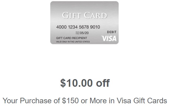 Meijer $10 Off $150 Visa Gift Cards Expires 3.30.19