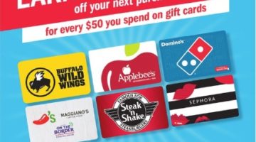Meijer $5 Reward Every $50 In Gift Cards