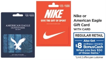 Rite Aid Nike American Eagle Outfitters