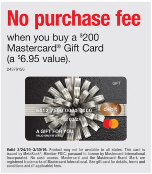 Staples Mastercard No Activation Fee 03.24.19-03.30.19