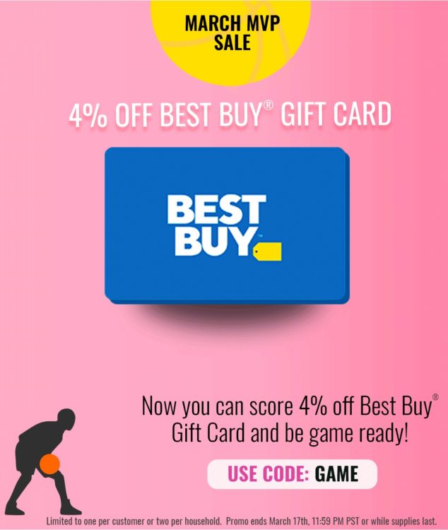 Swych Best Buy Gift Card 4% Off Promo Code GAME