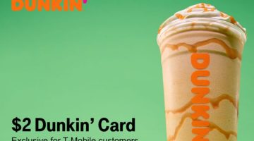 T-Mobile Tuesdays $2 Dunkin' Donuts Gift Card 03.04.19