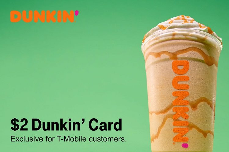 T-Mobile Tuesdays $2 Dunkin' Donuts Gift Card 03.04.19