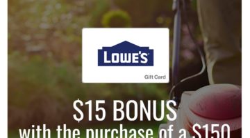 Swych $165 Lowe's Gift Card For $150 Promo Code SBF2019