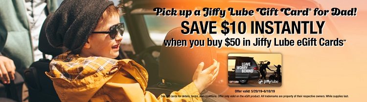 Kroger Jiffy Lube Gift Card