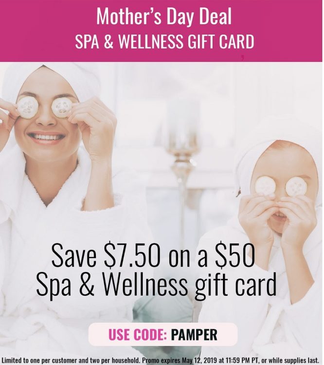Swych $50 Spa & Wellness Gift Card For $42.50 Promo Code PAMPER