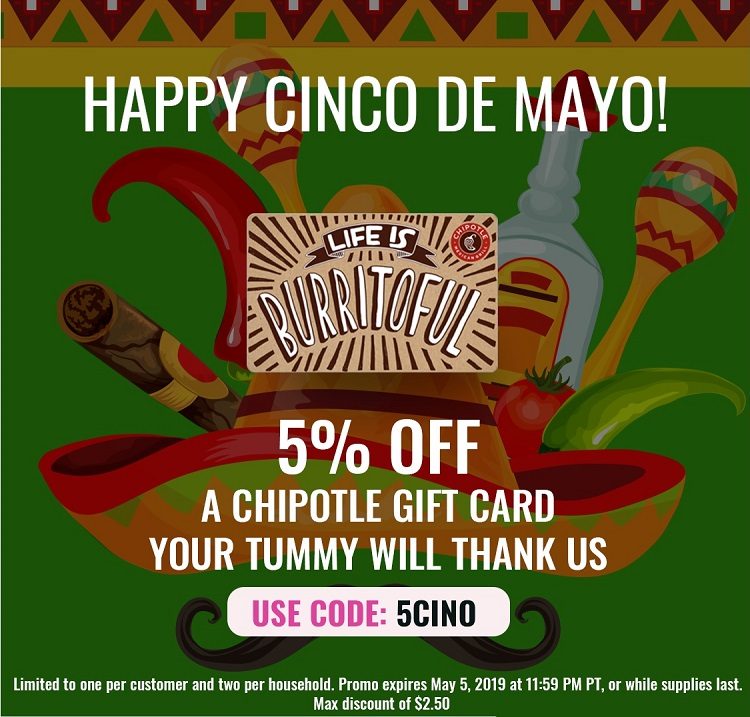 Expired Swych Save 5 On Chipotle Gift Card When Using Promo Code 5cino Gc Galore - roblox promocodes 2019 mayo