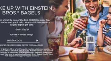 Coke Rewards Einstein Bros Bagels