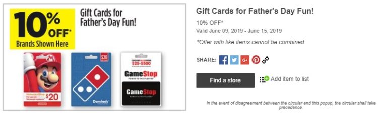 Dollar General GameStop Domino's Nintendo eShop