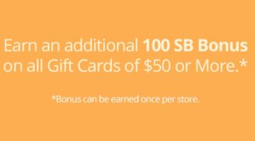MyGiftCardsPlus Earn 100 Bonus Swagbucks Spend $50
