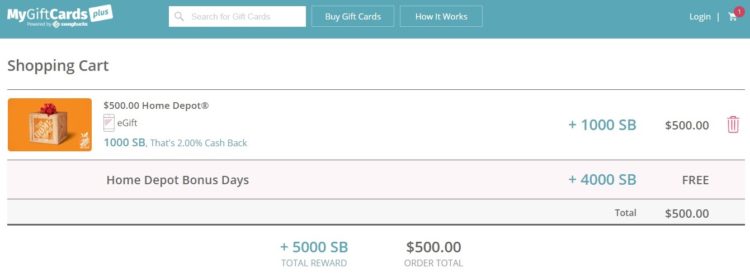 Expired Mygiftcardsplus Earn 10 Cashback On Home Depot Gift