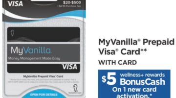 Rite Aid MyVanilla Prepaid Visa Gift Card