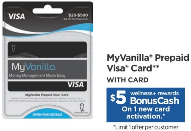 Rite Aid MyVanilla Prepaid Visa Gift Card