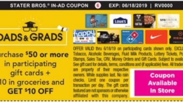 Stater Bros Gift Card Deal 06.18.19