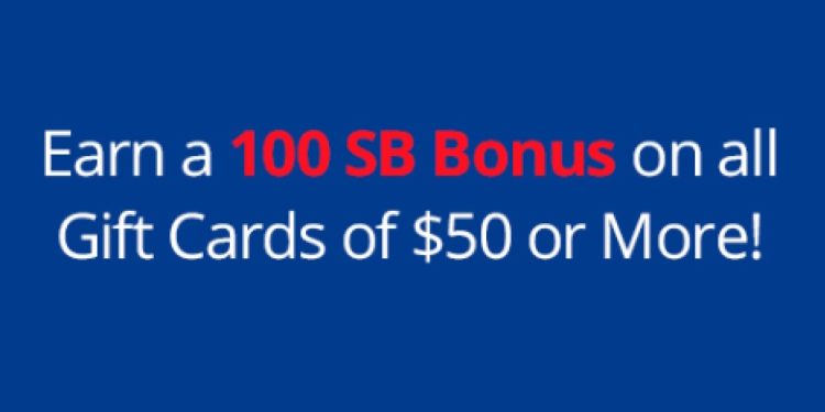 MyGiftCardsPlus 100 SB Bonus 07.01.19