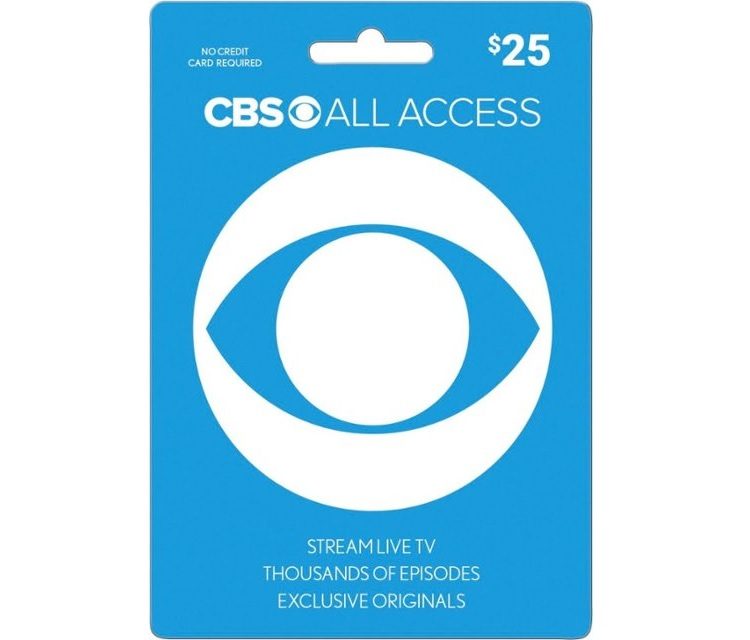 CBS All Access gift card