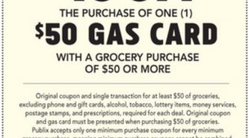 Publix Gas Gift Card 09.24.19