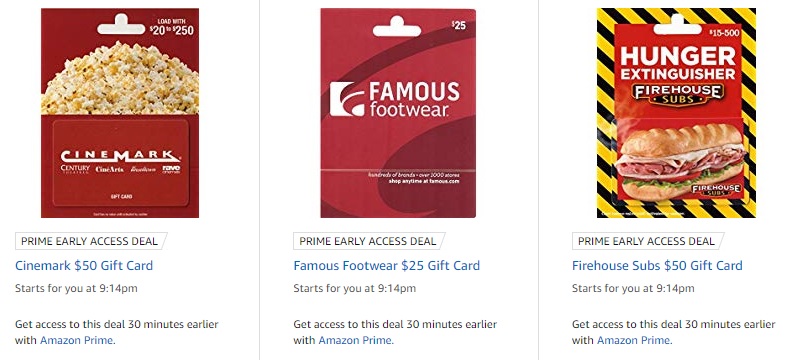 Expired Amazon Save 20 On Gift Cards For Cinemark Famous Footwear Firehouse Subs Gc Galore - firehouse subs roblox