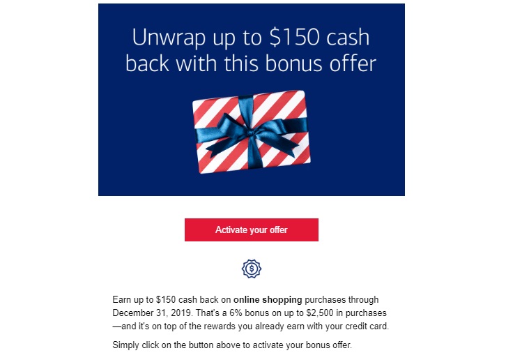 Bank of America 6% Online Shopping