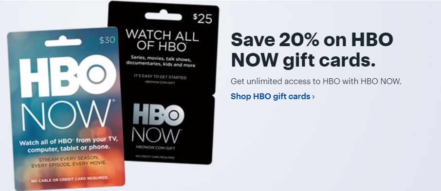 Expired Best Buy Save 20 On Hbo Now Gift Cards Limit 3 Per