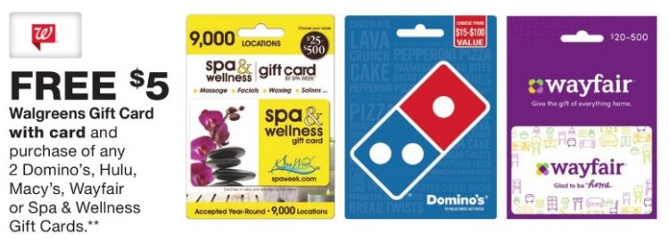 Expired Walgreens Buy 2x Select Gift Cards Get 5 Walgreens