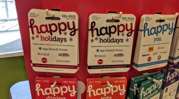 Alternative Happy Holidays gift card
