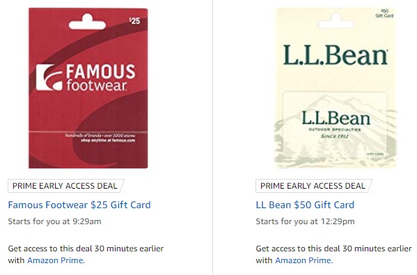 Expired Amazon Save 20 On Famous Footwear L L Bean Gift Cards Gc Galore - 25 roblox gift card bjs wholesale club