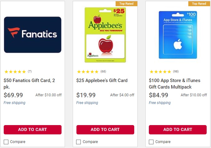 Expired Bj S Save On Gift Cards For Itunes Uber Applebee S Disney More Gc Galore - 25 roblox gift card bjs wholesale club