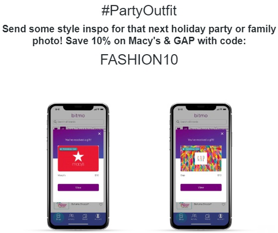 Expired Bitmo Save 10 On Macy S Or Gap Gift Cards With Promo