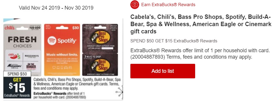 Expired Cvs Buy 50 Select Gift Cards Get 15 Extrabucks