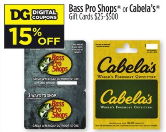 Dollar General Cabela's Bass Pro Shops