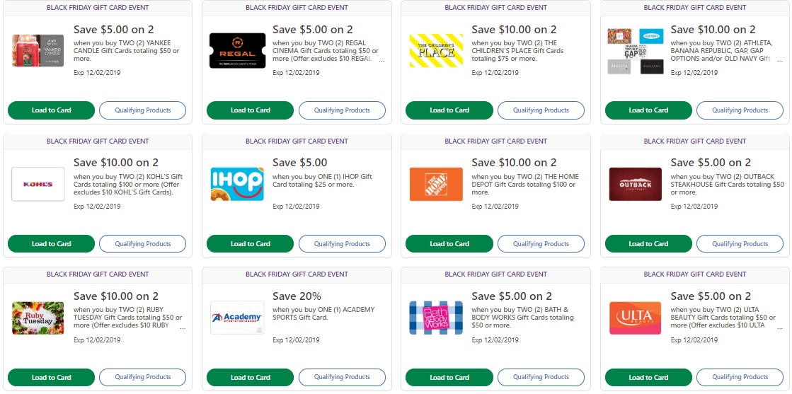 Expired Kroger Black Friday Gift Card Event Save On 26 Gift Card