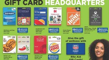 Rite Aid Black Friday 2019 Gift Card Deals