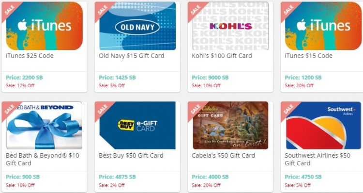 Expired Swagbucks Gift Card Sales 10 20 Off Kohl S Bed Bath