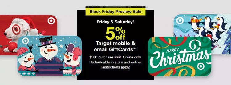 Target 5% Off eGift Cards